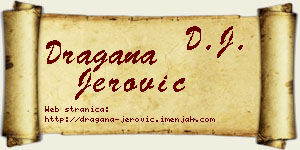 Dragana Jerović vizit kartica